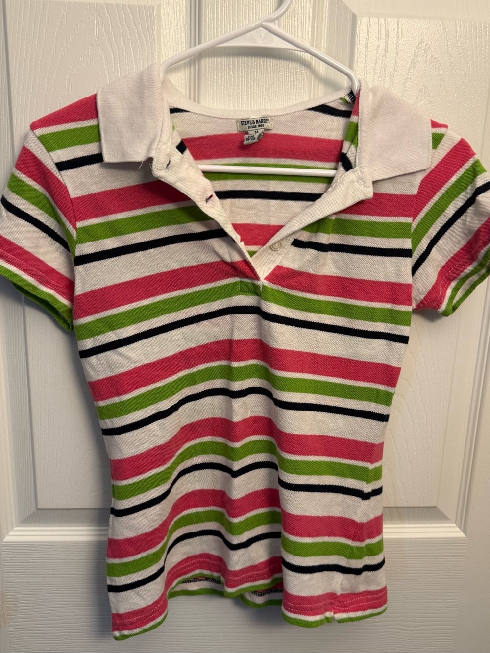 Steve & Barry’s Y2K Striped Polo Shirt